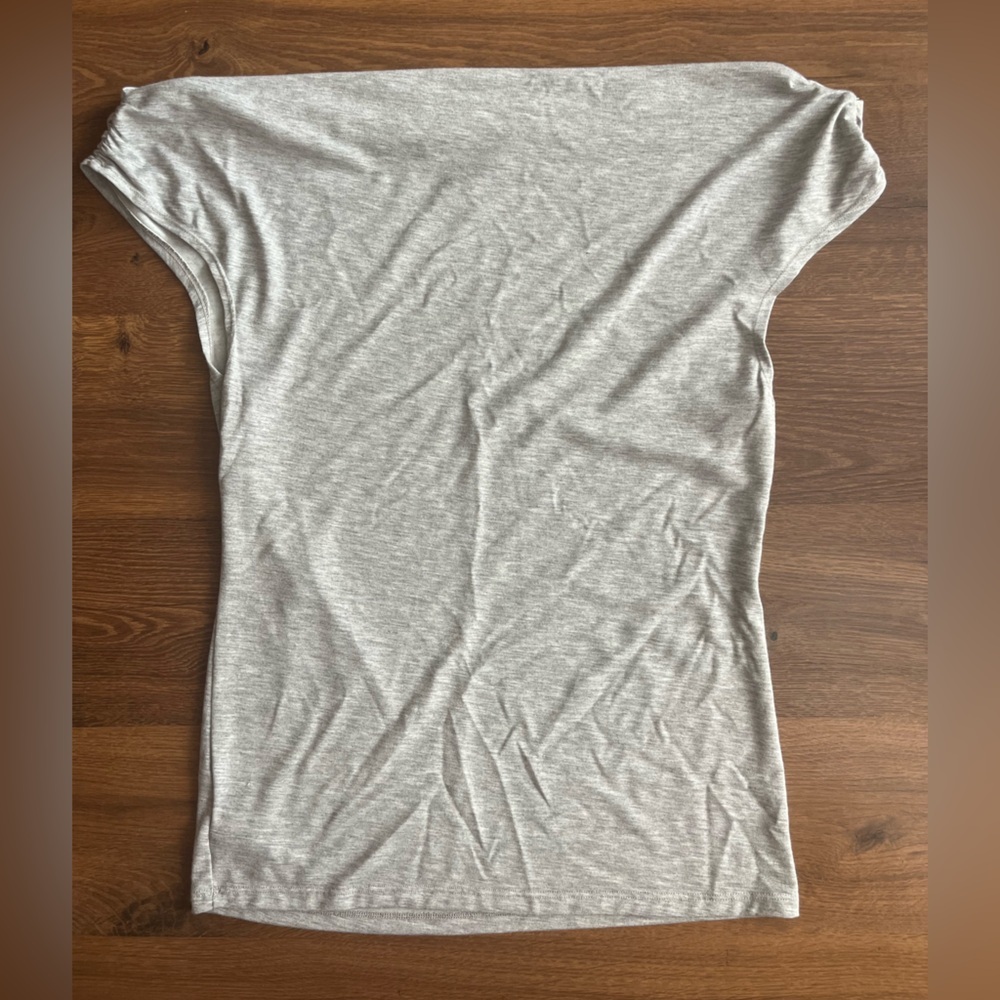 Gray Women's Shirt - Cowl Neck - Picture 5 of 5